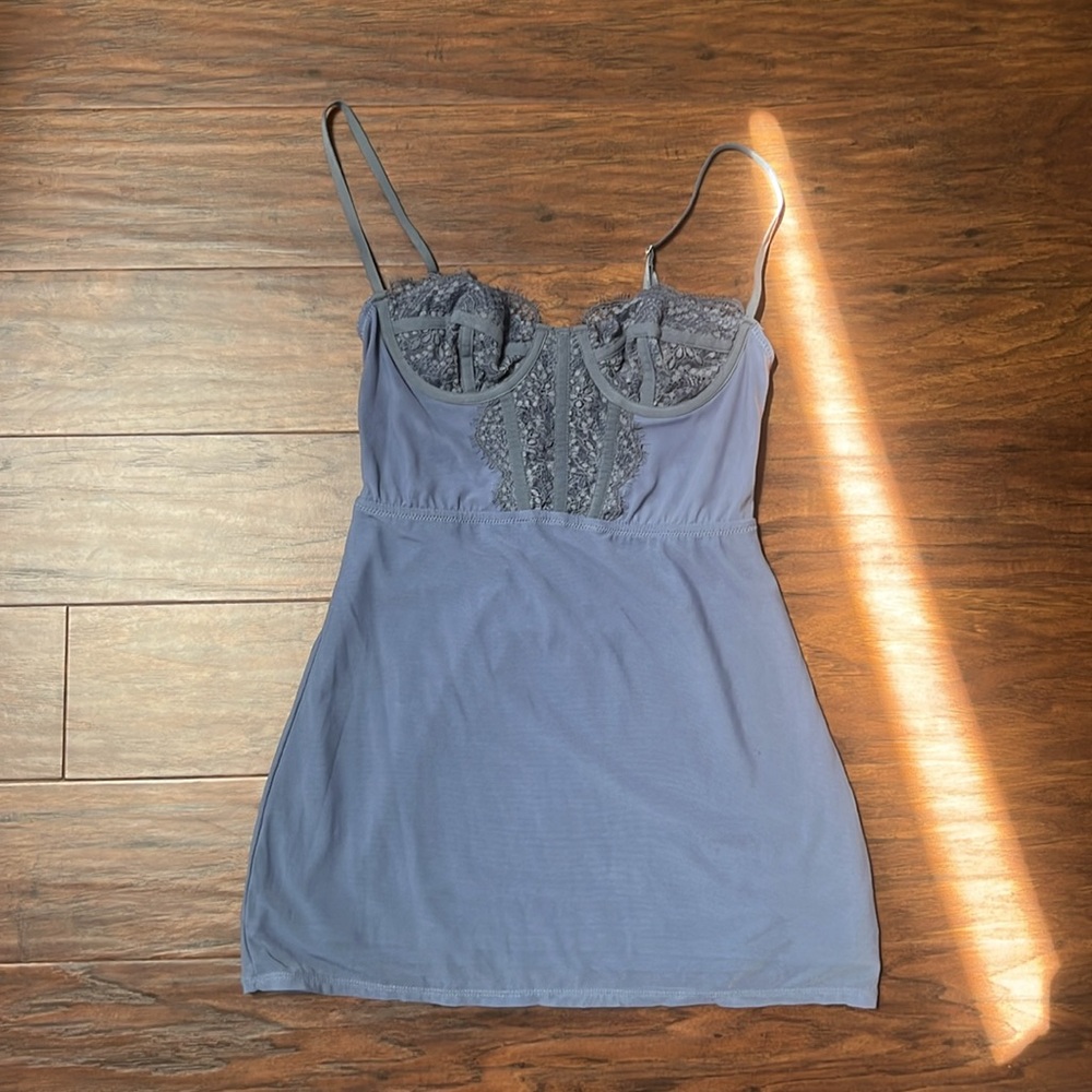 Urban outfitters Blue Lace Slip Dress